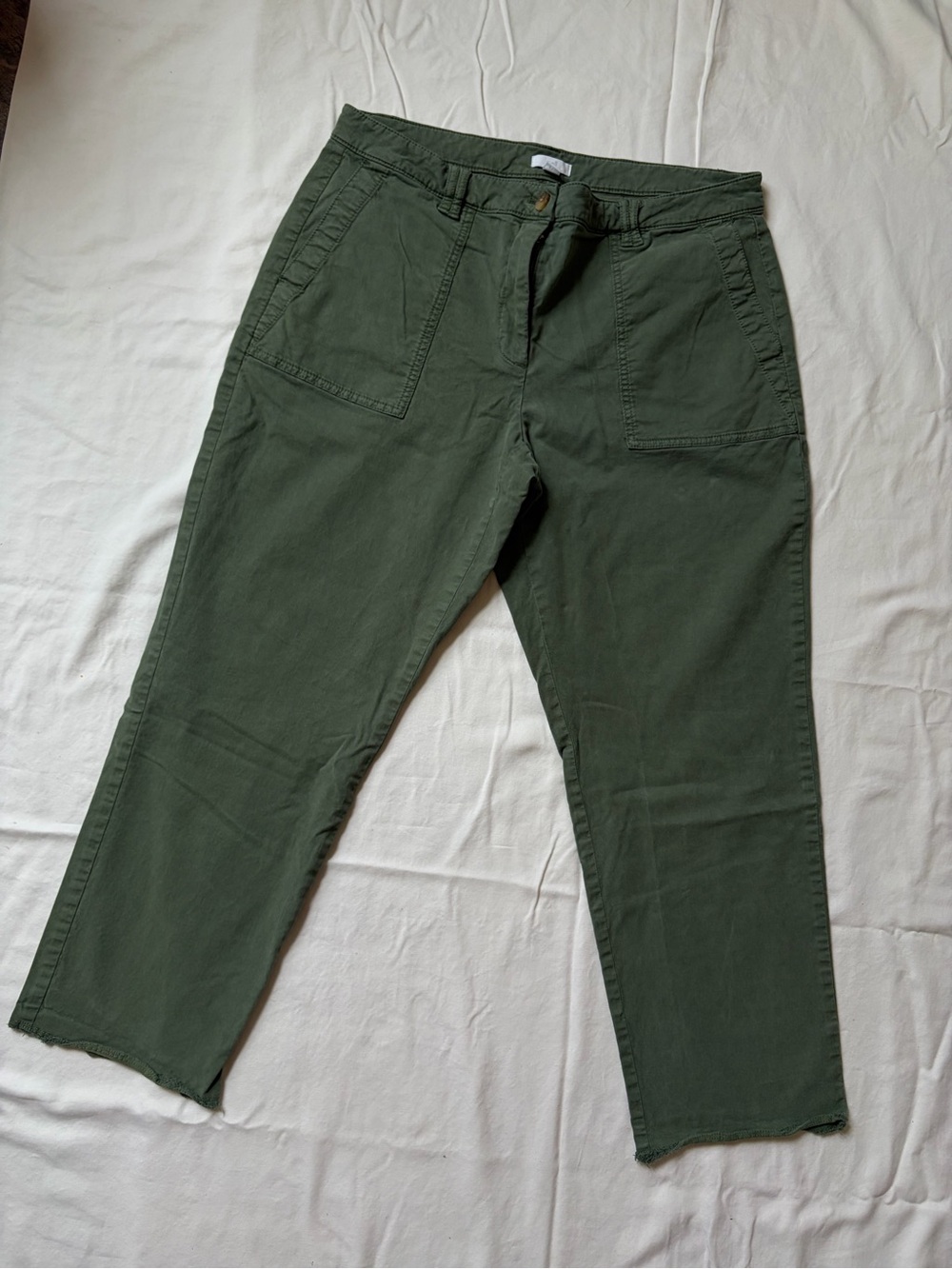 J. Jill Olive Green Relaxed Chino Pants